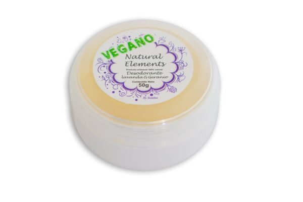 Desodorante Natural Vegano de Lavanda crema 50g