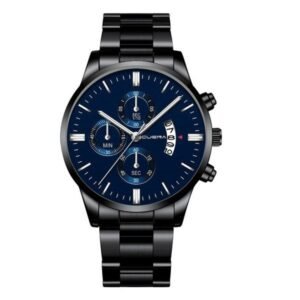 Reloj analogo MANEC azul para caballero