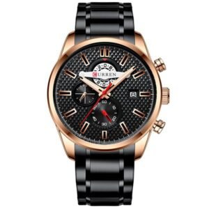 Reloj curren analogo FEDIR negro para caballero