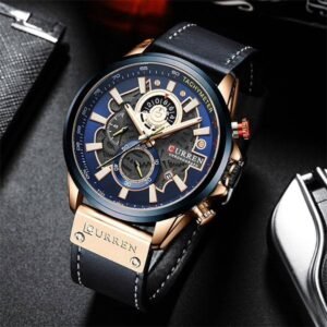 Reloj curren analogo HORATIO azul para caballero