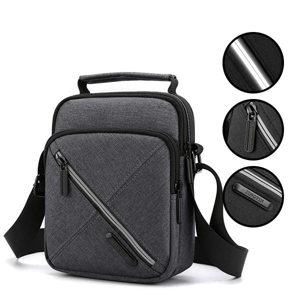Mariconera TACH gris para caballero - Handy Buy